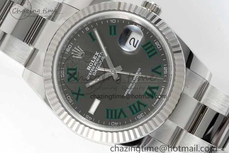 Roman Bracelet Edition Oyster 41 Dial 126334 DateJust Steel Gray Clean on 1:1 VR3235 904L Best 0506